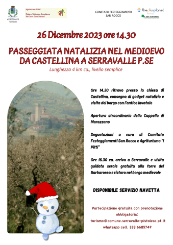 Passeggiata natalizia nel Medioevo da Castellina a Serravalle 