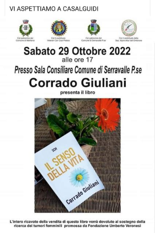 Presentazione libro Il senso della vita di Corrado Giuliani
